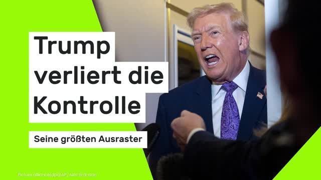 Video: US-Präsident verliert die Kontrolle - seine größten Ausraster