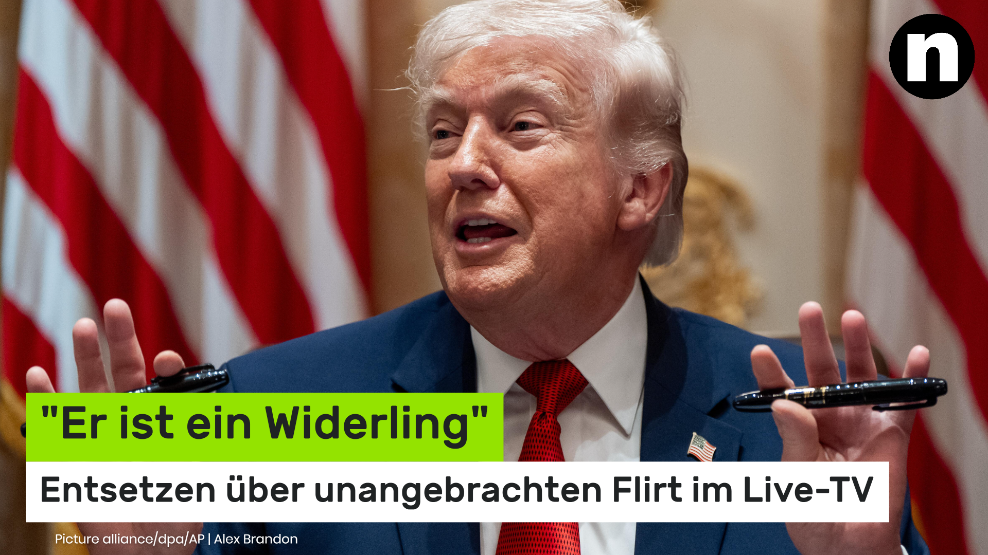 Video: Donald Trump: "Er ist ein Widerling" - Entsetzen über unangebrachten Flirt im Live-TV