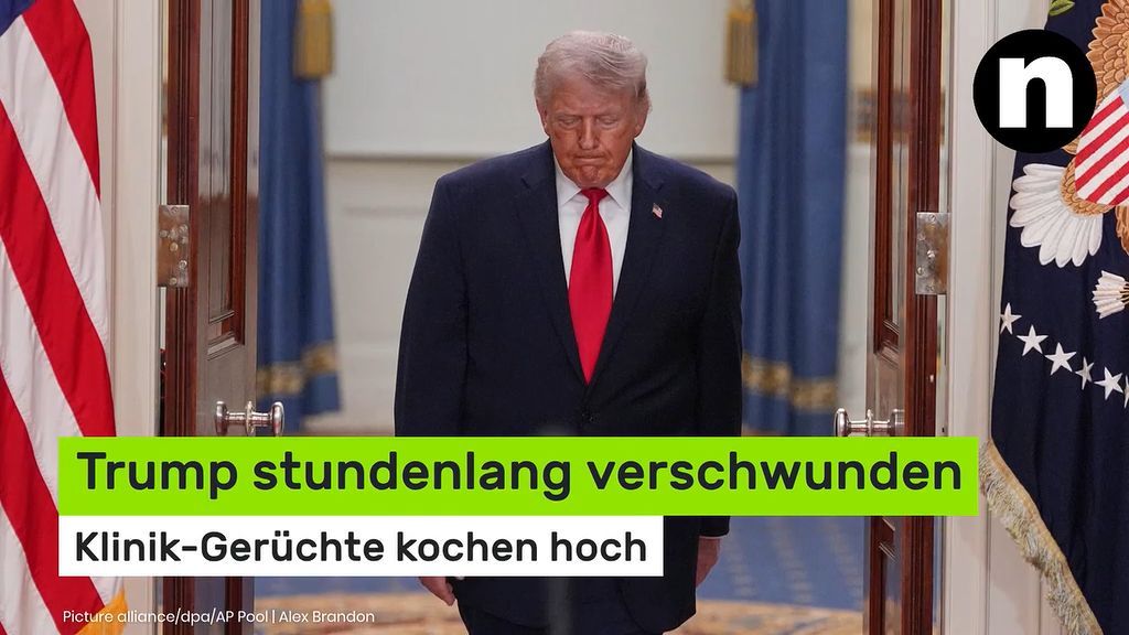 Video: Donald Trump: US-Präsident stundenlang verschwunden - Klinik-Gerüchte kochen hoch