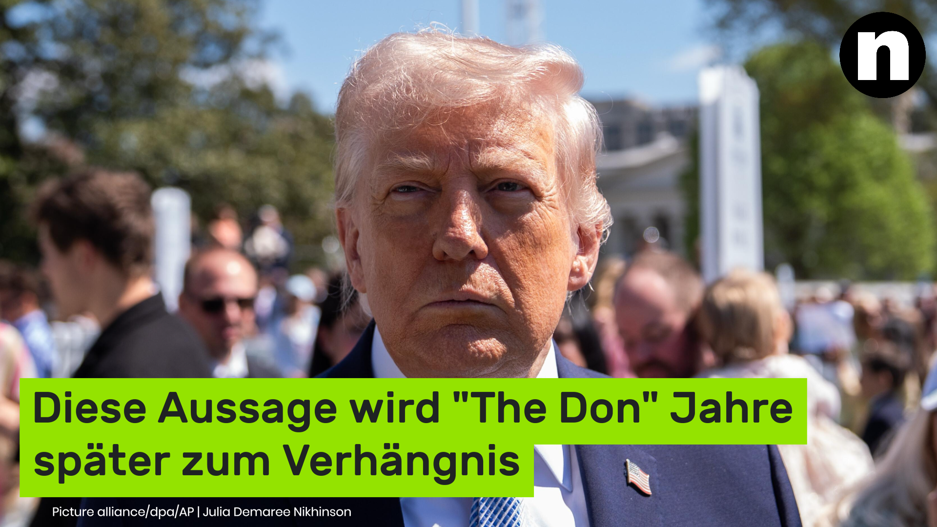 Video: Donald Trump mit eigenen Waffen geschlagen: Diese Aussage wird "The Don" Jahre später zum Verhängnis