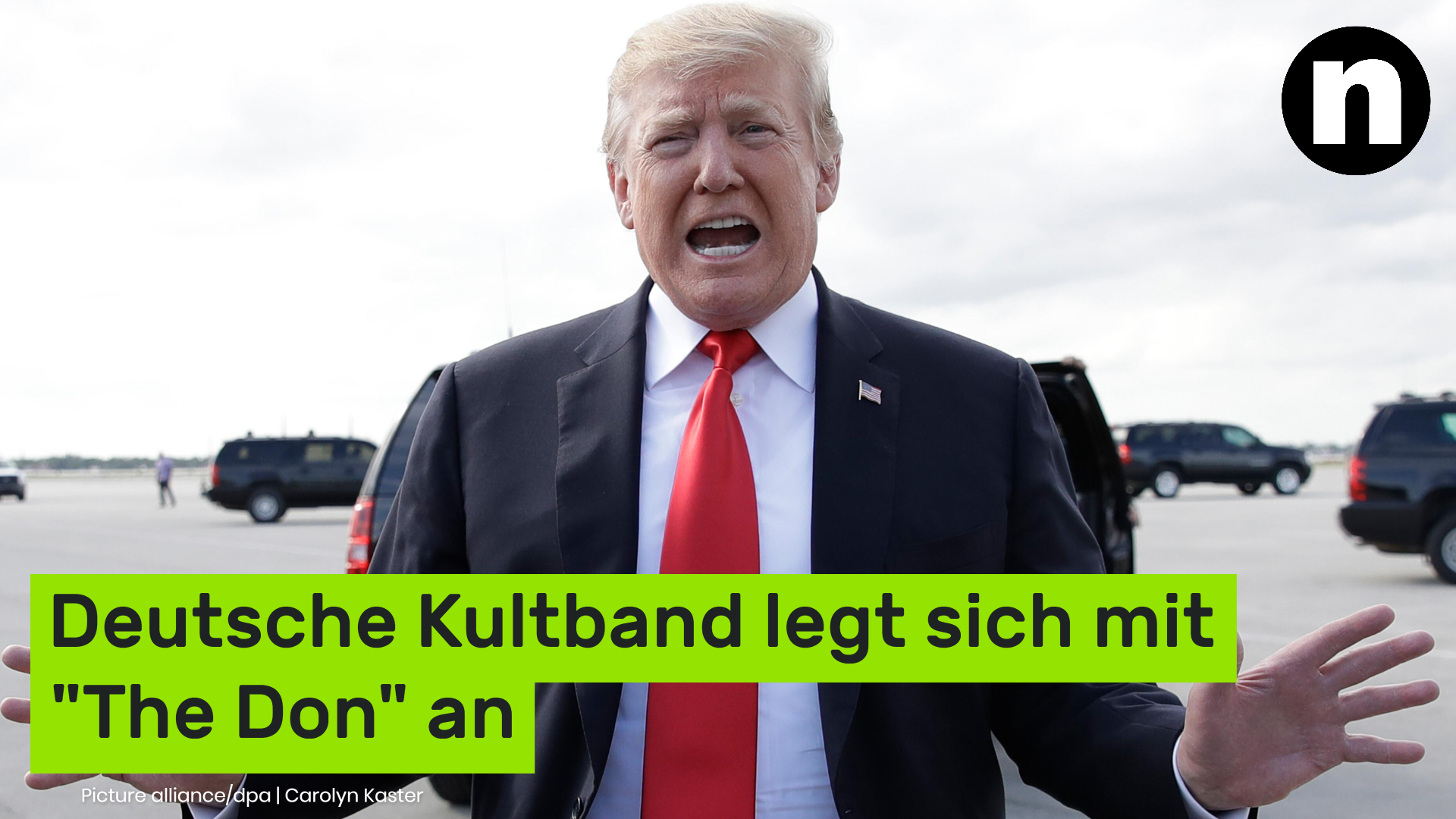 Donald Trump: KI-Video löst Musik-Zoff aus - deutsche Kultband legt sich mit "The Don" an