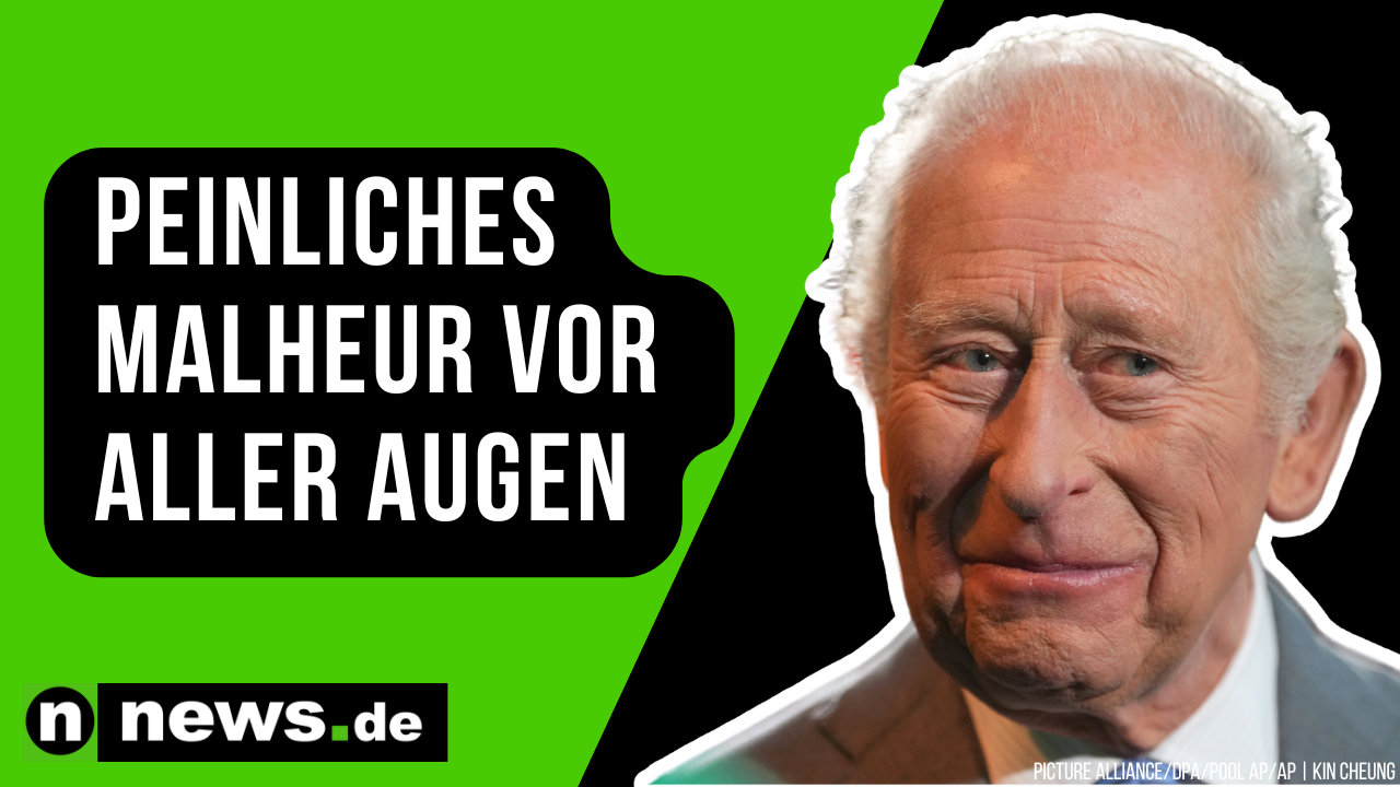 Video: König Charles: Peinliches Möwen-Malheur vor aller Augen - selbst Charles musste lachen