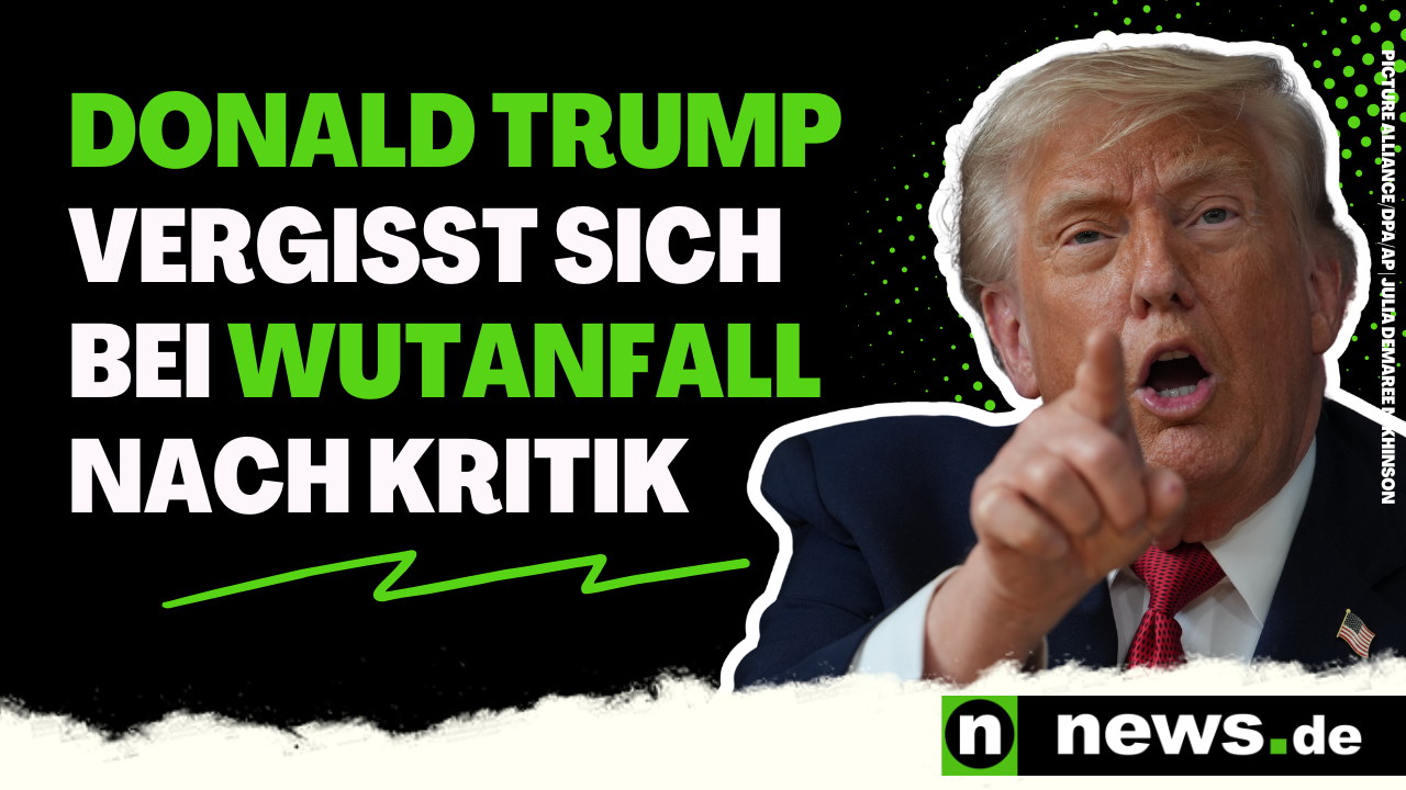 Video: US-Präsident vergisst sich bei Wutanfall nach Kritik