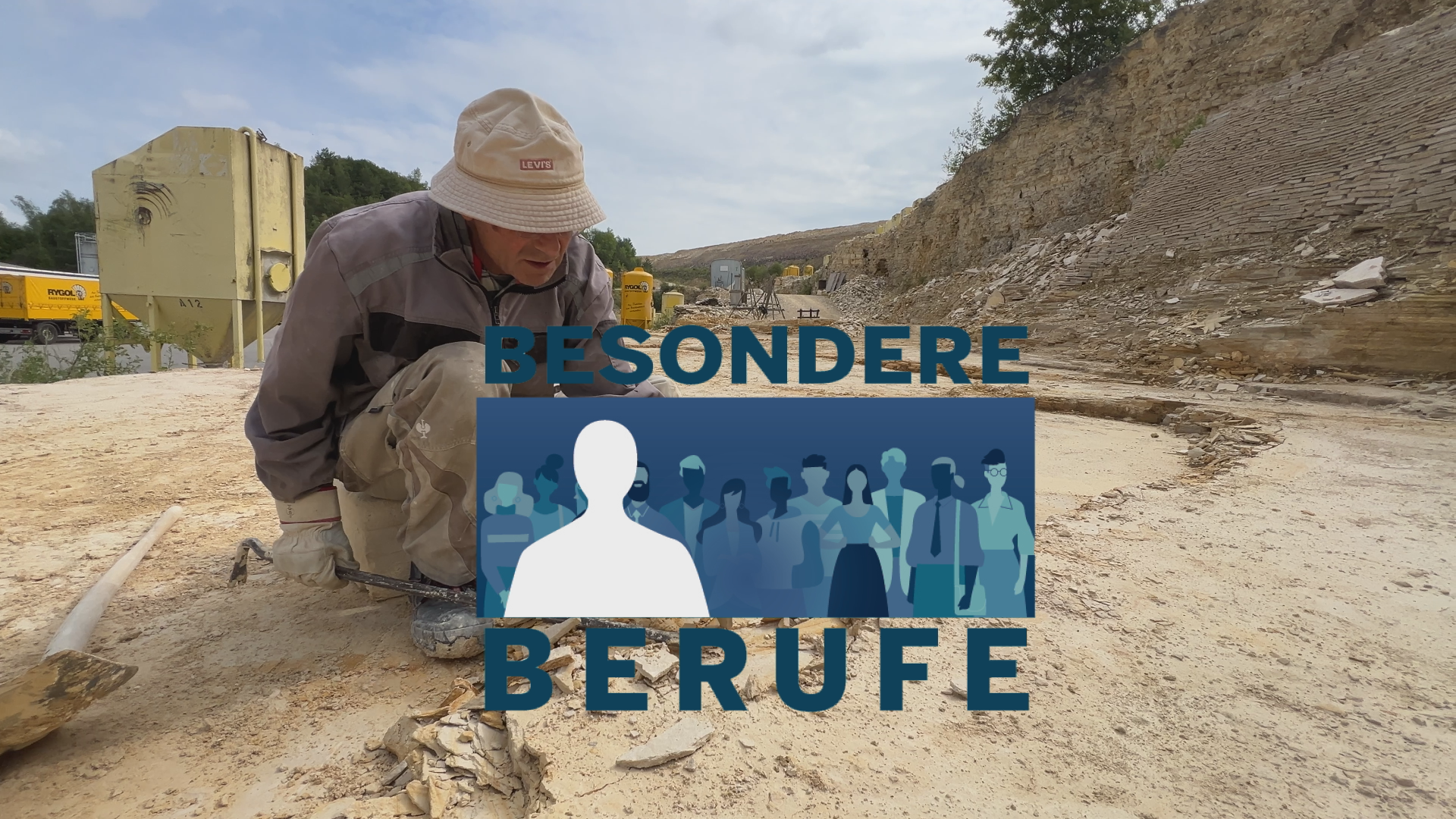 Besondere Berufe: Der Fossiliengräber im Steinbruch Painten