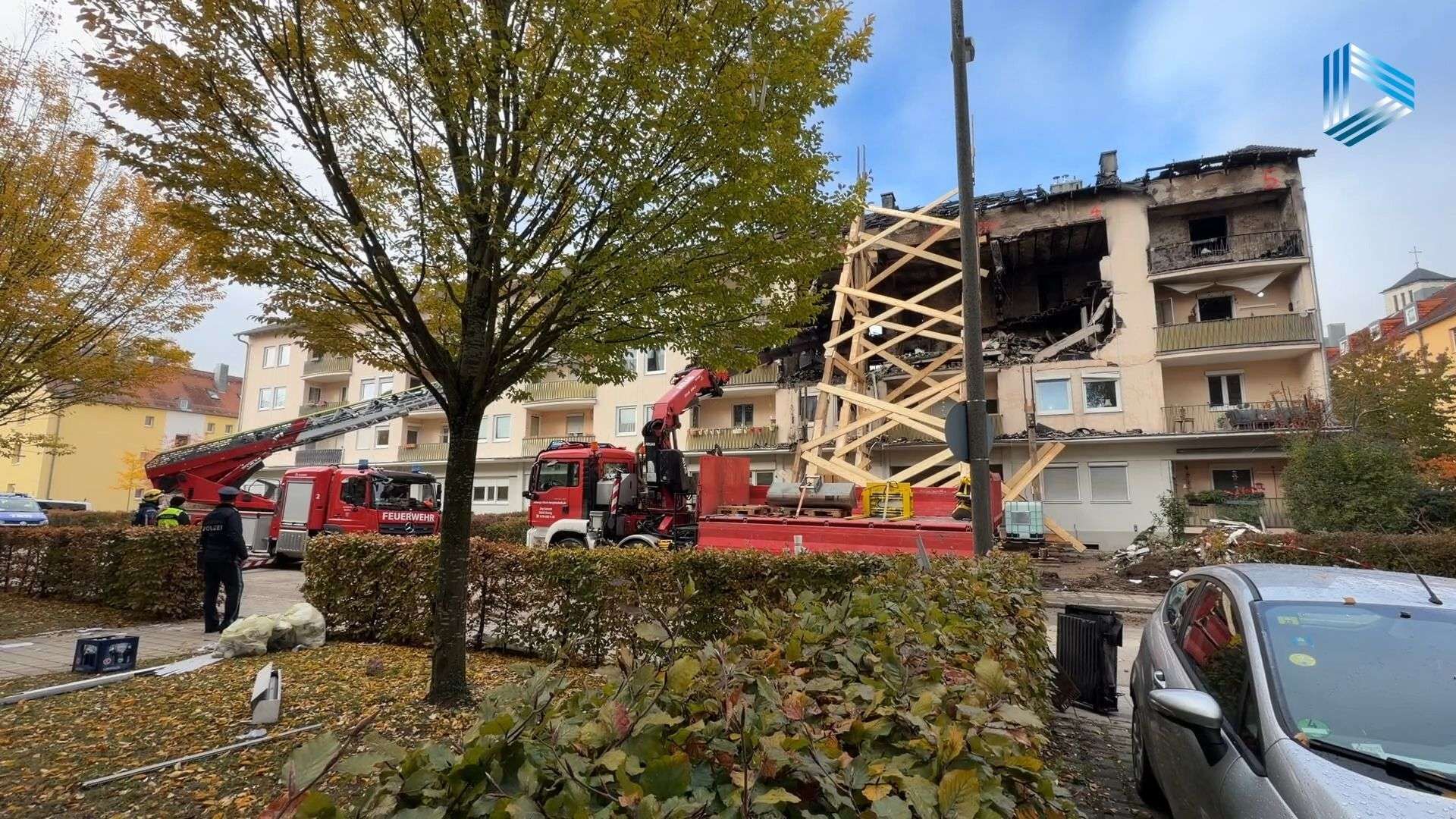 Video: Zwei Leichen am Tag nach Wohnhausexplosion in Regensburg gefunden