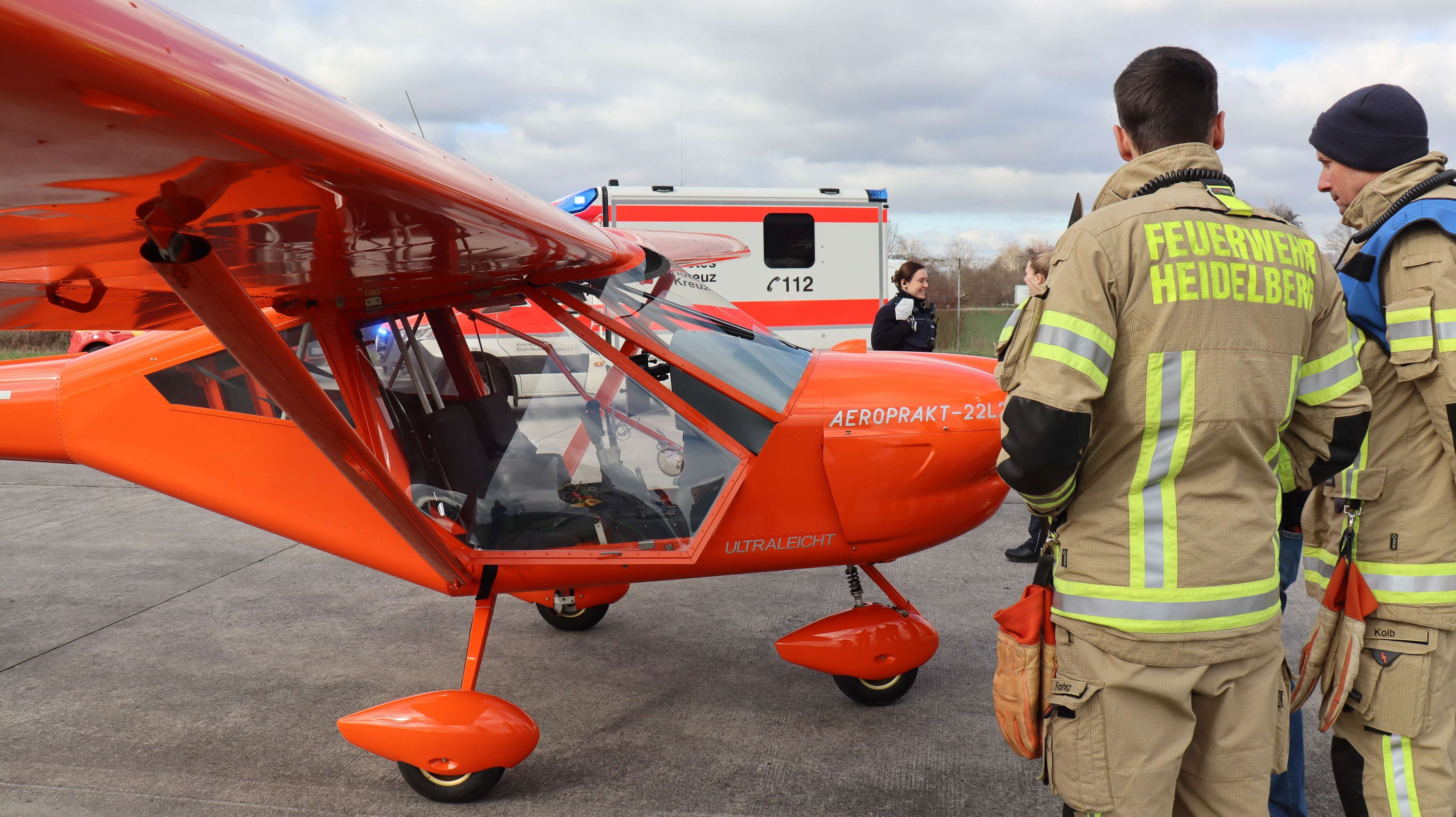 Notlandung in Heidelberg: Ultraleichtflugzeug nach Schaden sicher gelandet - Pilot leicht verletzt