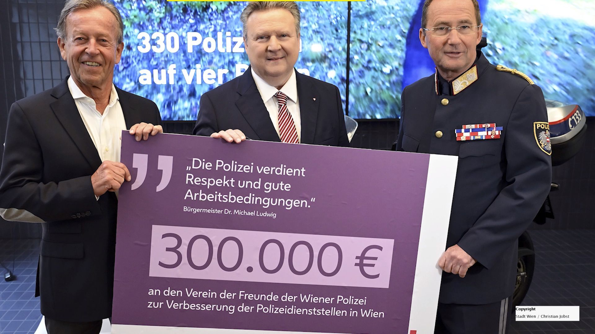 Video: Bürgermeister Ludwig: "Polizei verdient Respekt und gute Arbeitsbedingungen"