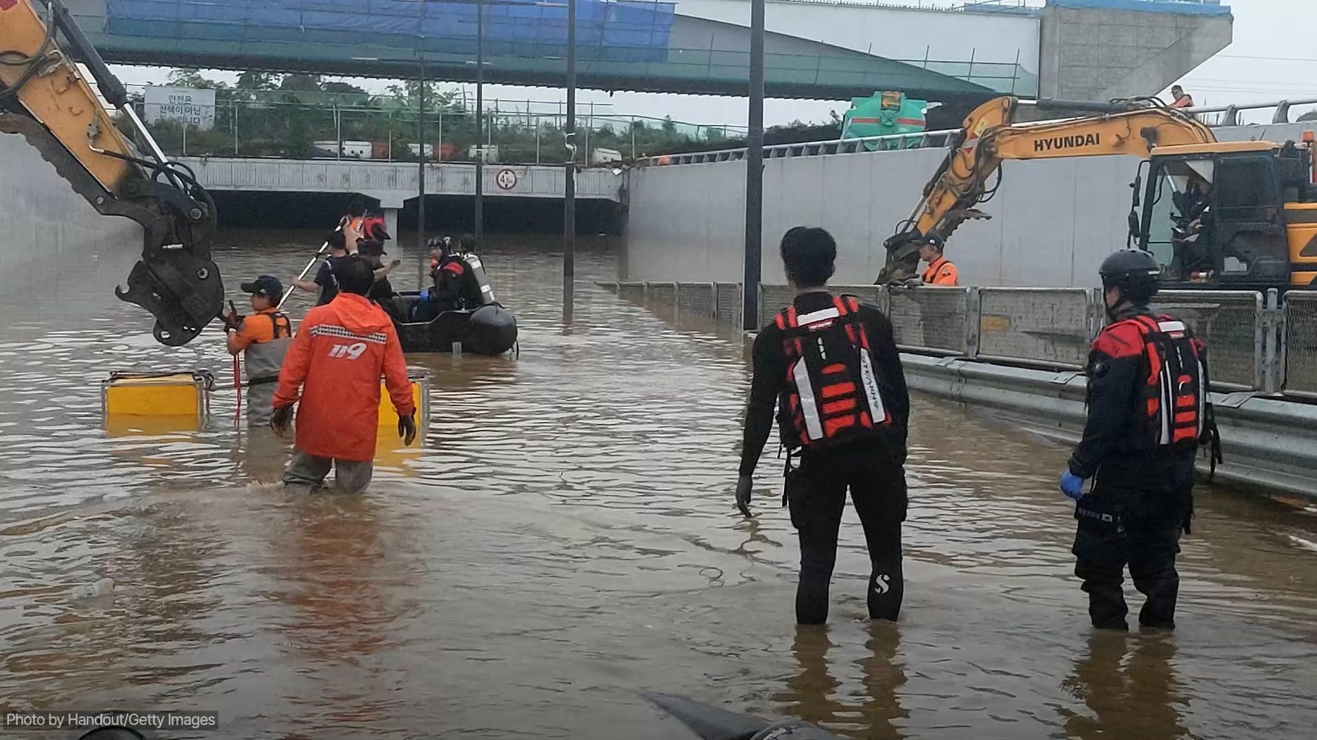 Video: Sintflutartige Regenfälle in Südkorea zwingen zu Massenevakuierungen
