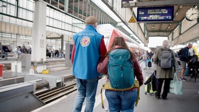 Blind on the go with bus and train