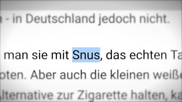 Dangerous Hype: Why Snus is not a Recreational Drug