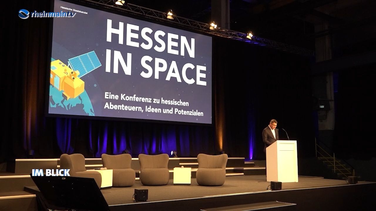 Ministerpräsident Rhein auf Raumfahrtkonferenz