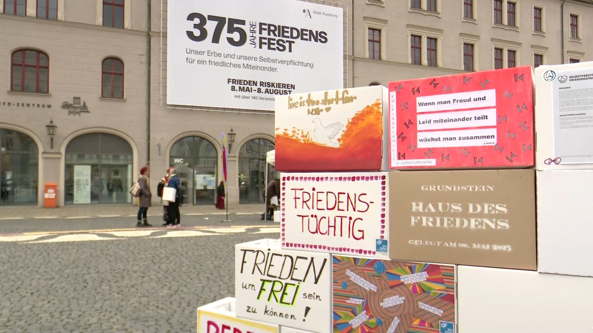 Video: 8. Mai - 80 Jahre Kriegsende und Start des Friedensfests in Augsburg