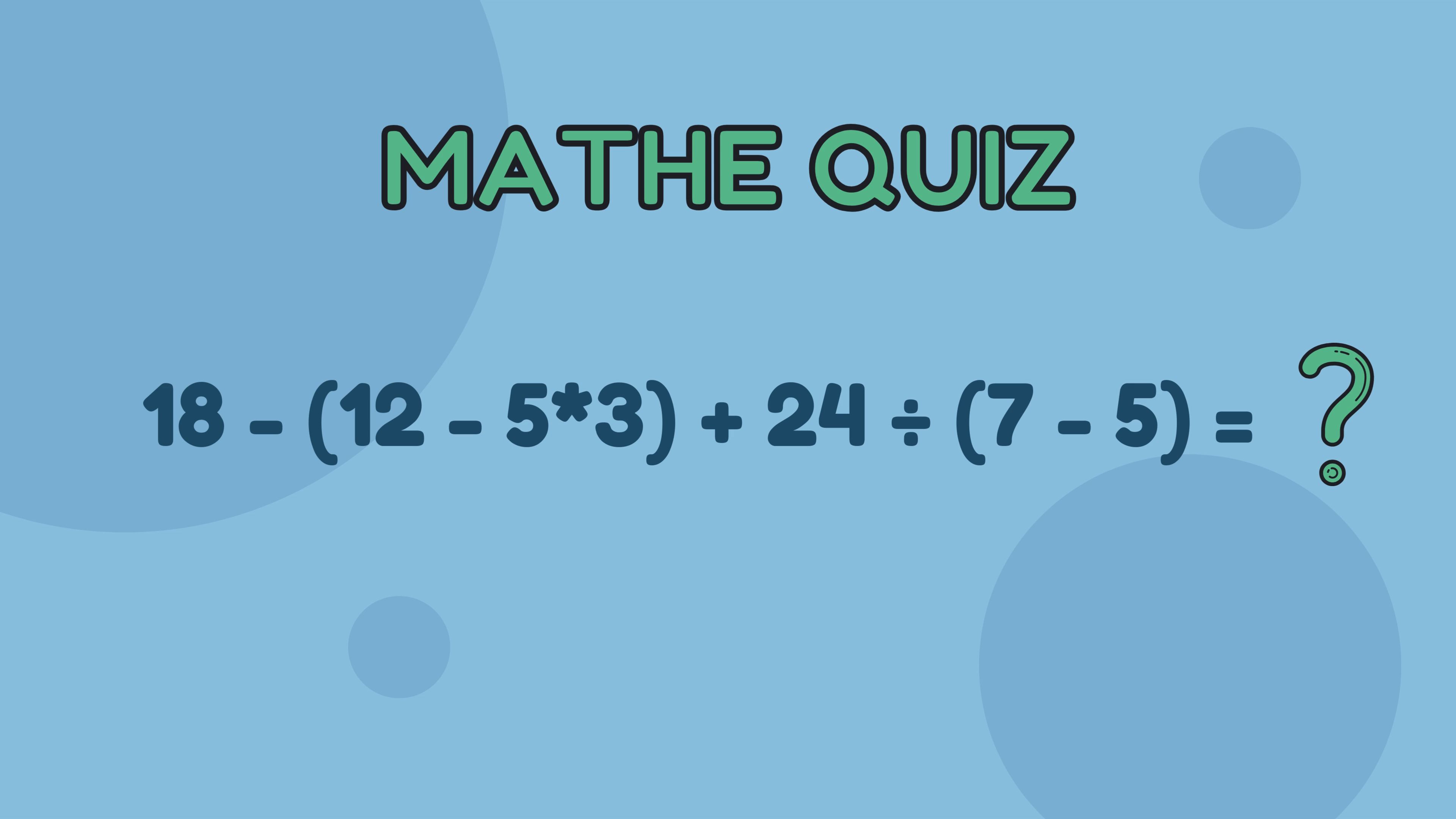 Math Quiz: Can you solve this equation?