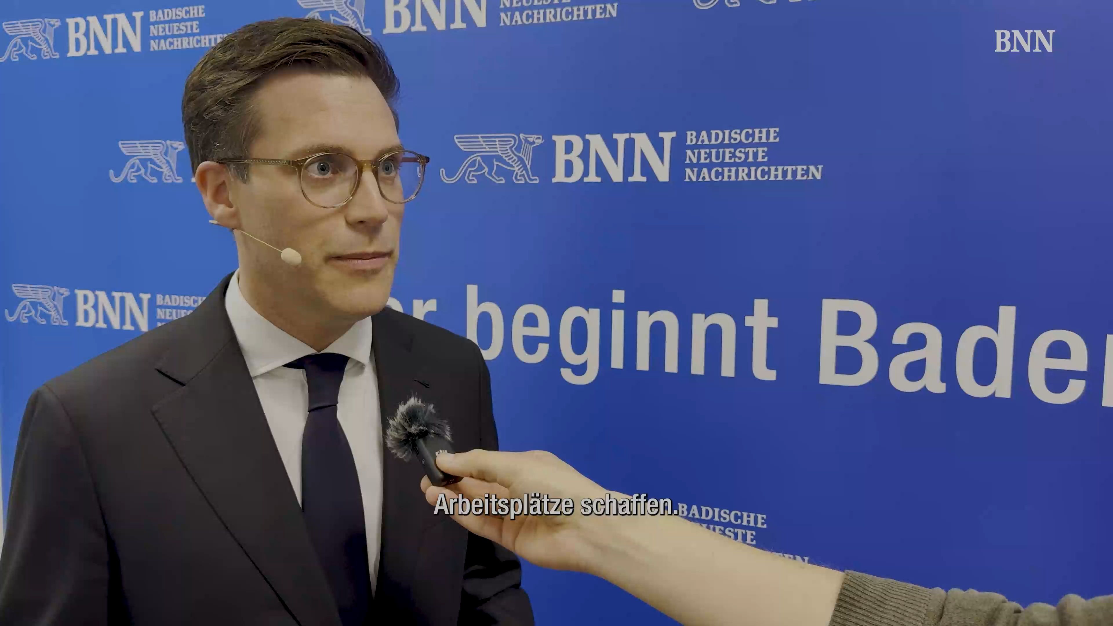 Video: Manuel Hagel (CDU) auf dem BNN-Leserforum