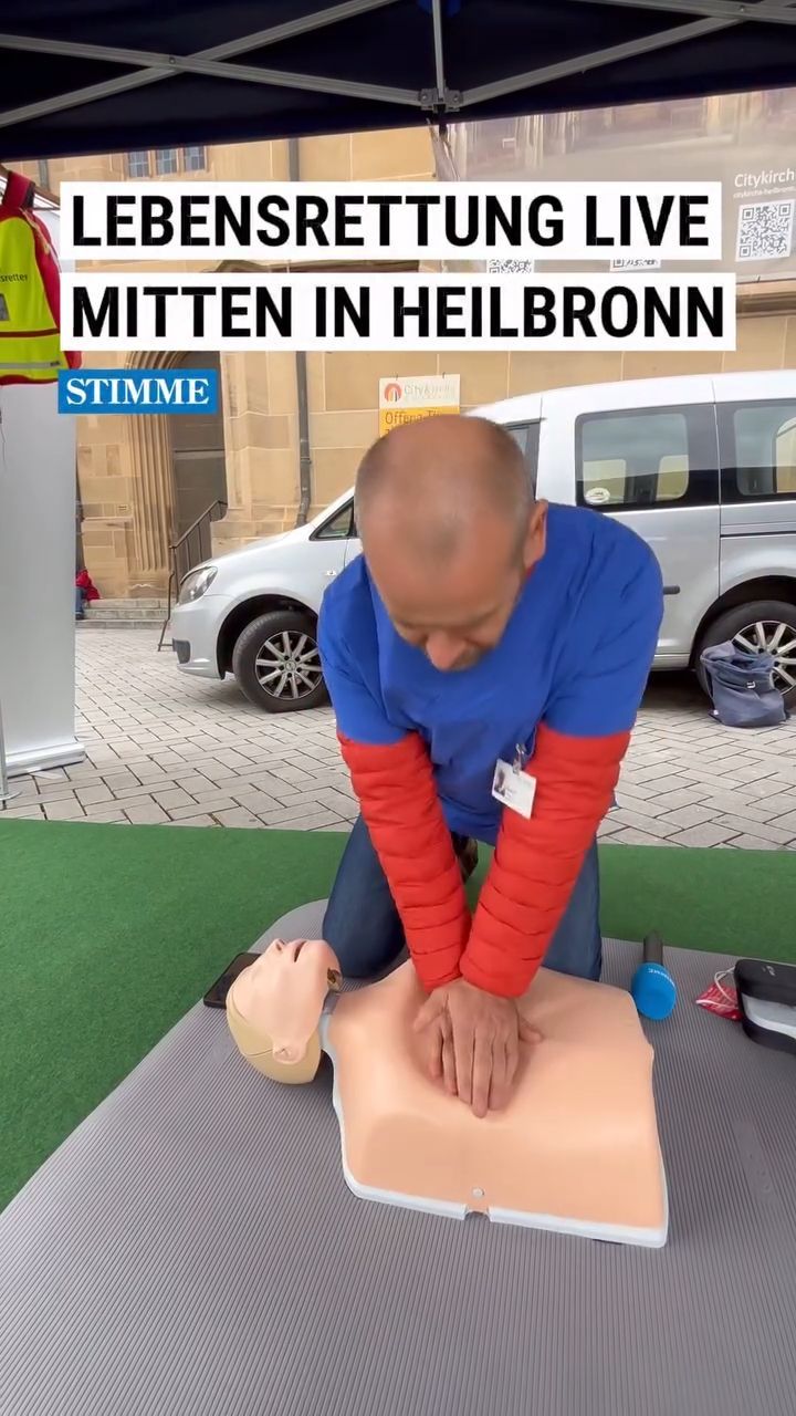 Lebensrettung live mitten in Heilbronn