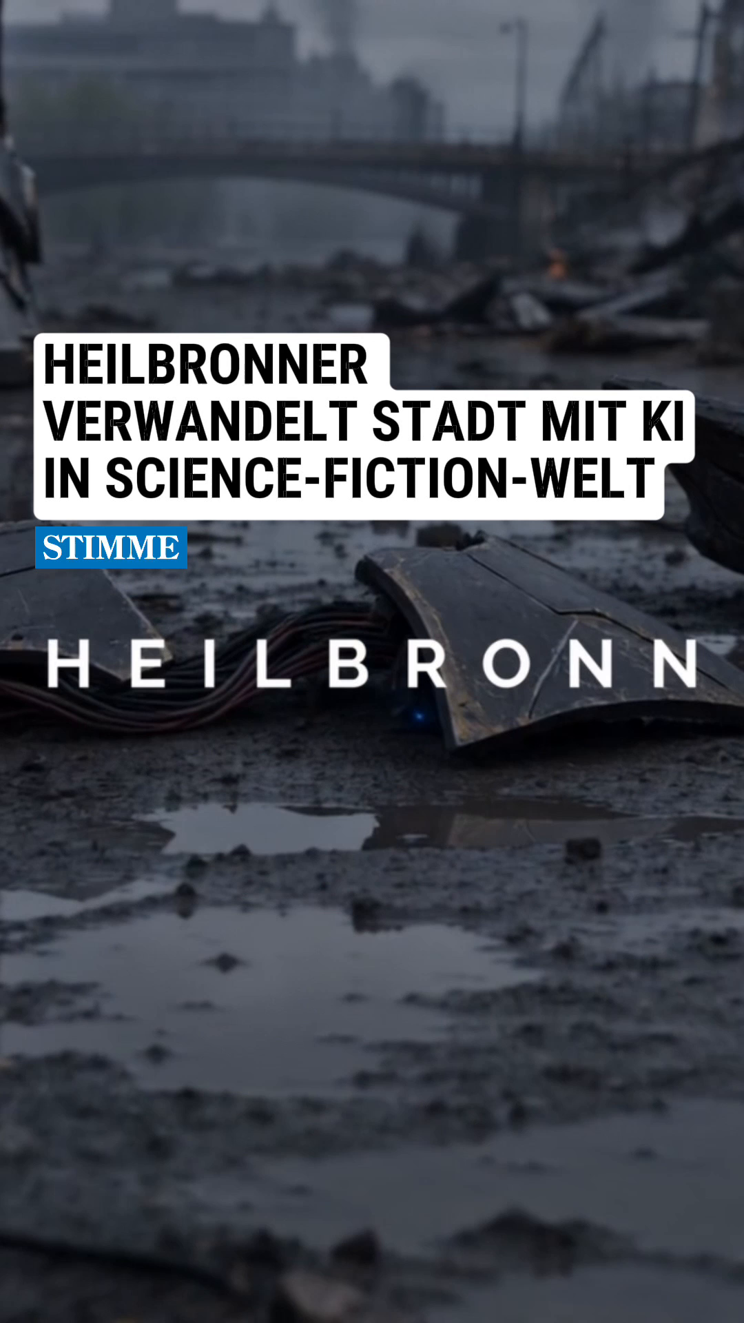 Video: Heilbronner verwandelt Stadt mit KI in Science-Fiction-Welt