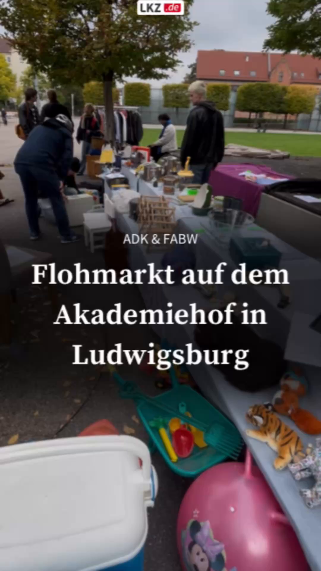 Flea market at the Akademiehof in Ludwigsburg