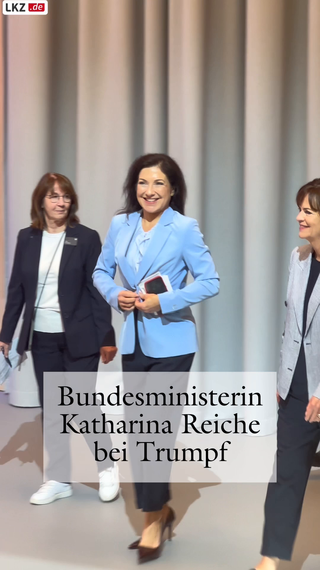 Video: Bundeswirtschaftsministerin Katharina Reiche bei Trumpf in Ditzingen