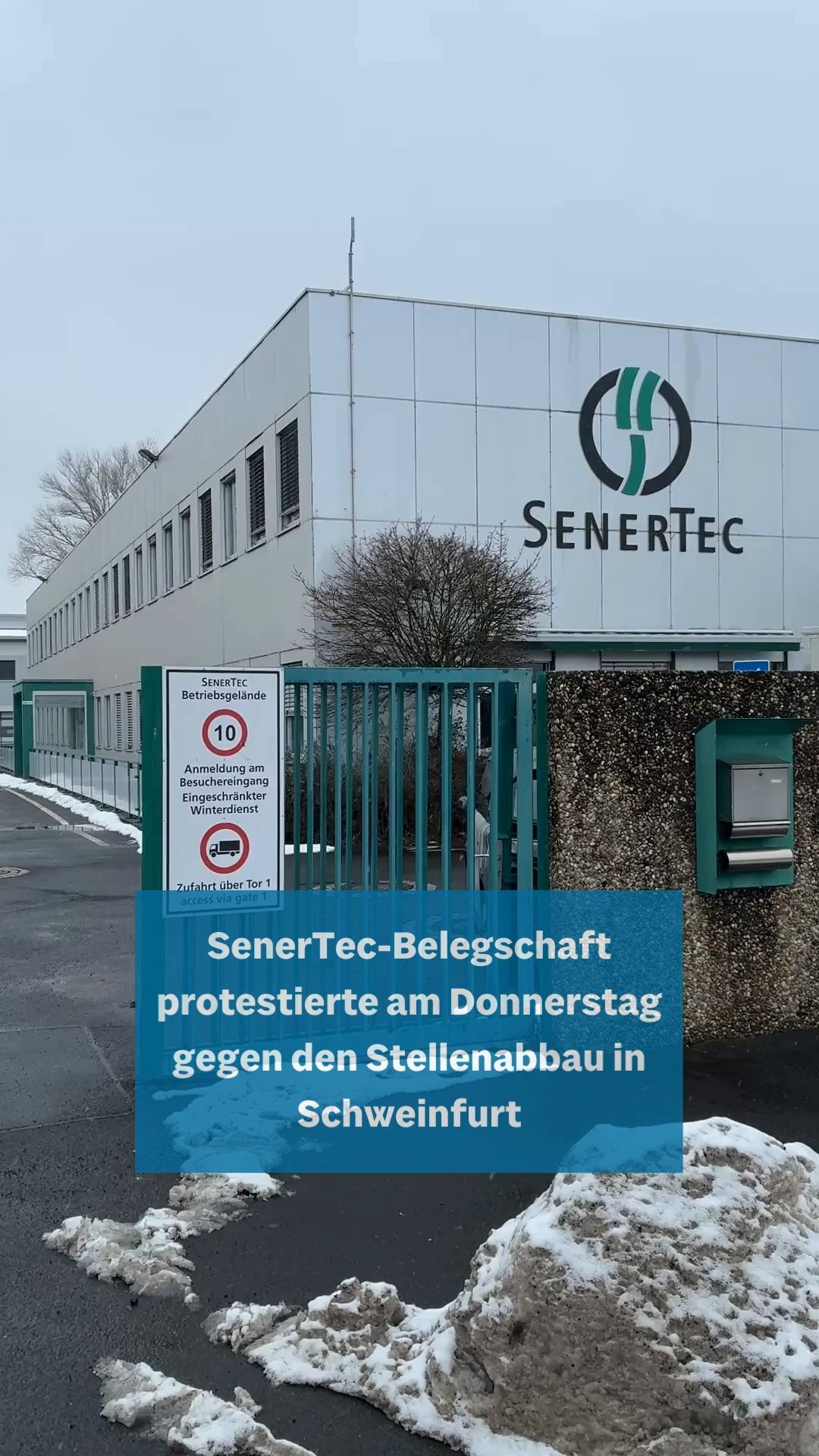 Video: Belegschaft protestiert gegen SenerTec-Aus in Schweinfurt