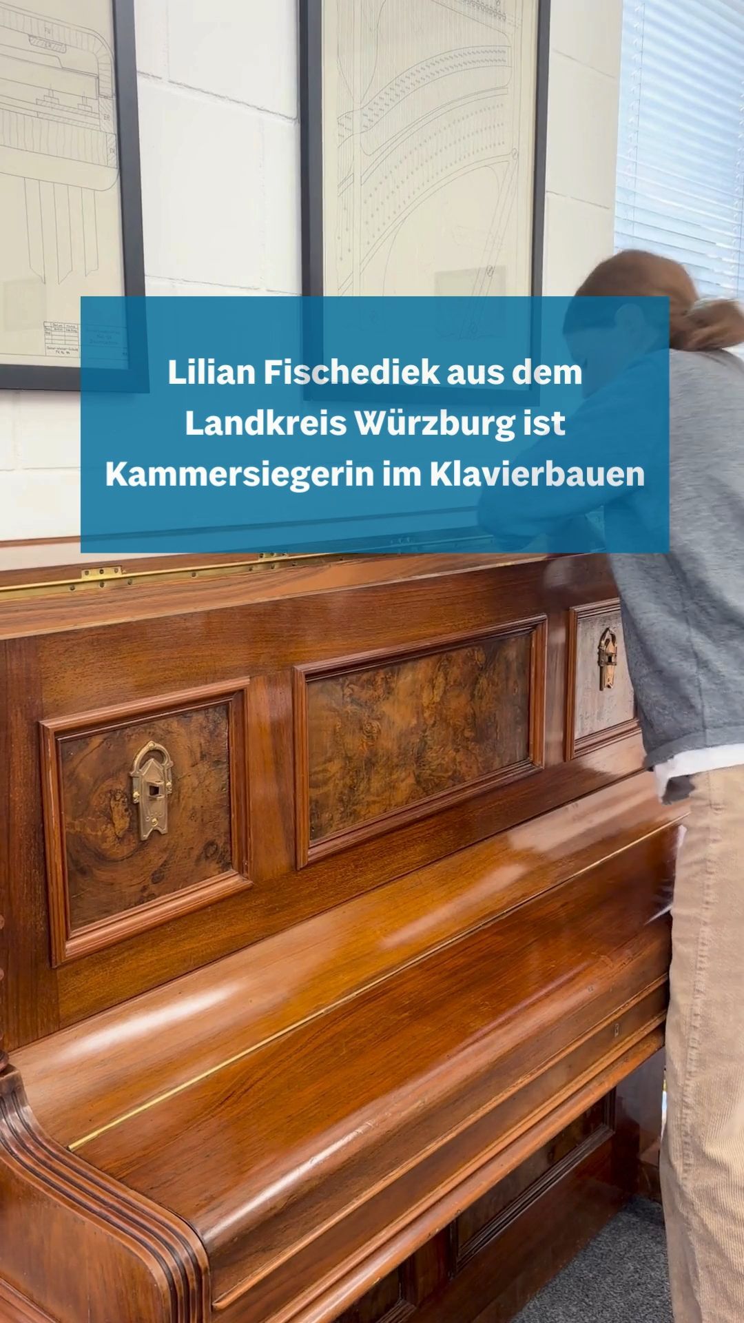 Video: Lilian Fischediek ist Kammersiegerin im Klavierbauen