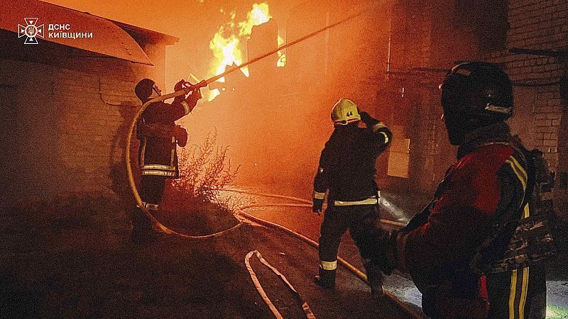 Russland startet massiven Luftangriff auf Kyjiw mit 550 Drohnen und Raketen