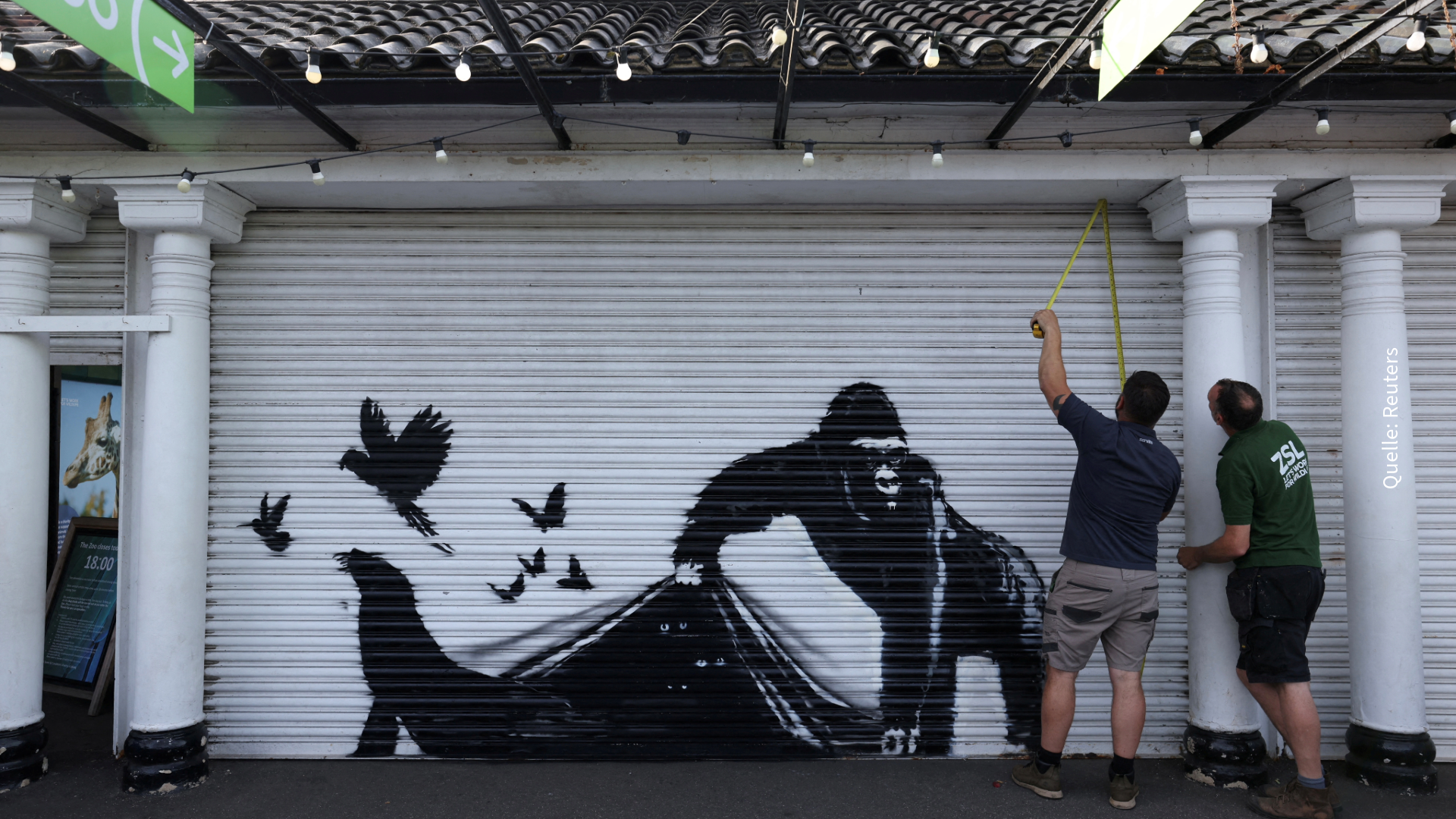 Tierisch: Neue Banksy-Werke in London