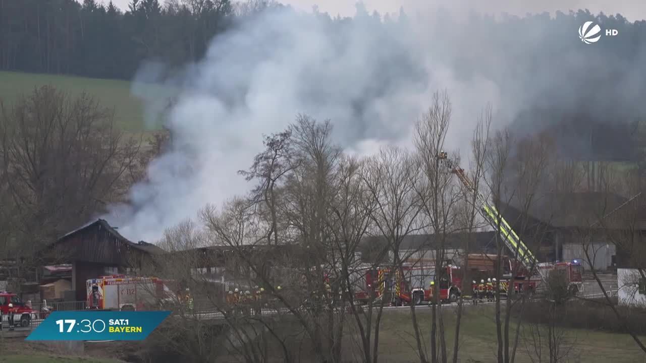Niederbayern: Millionenschaden bei Brand in Sägewerk