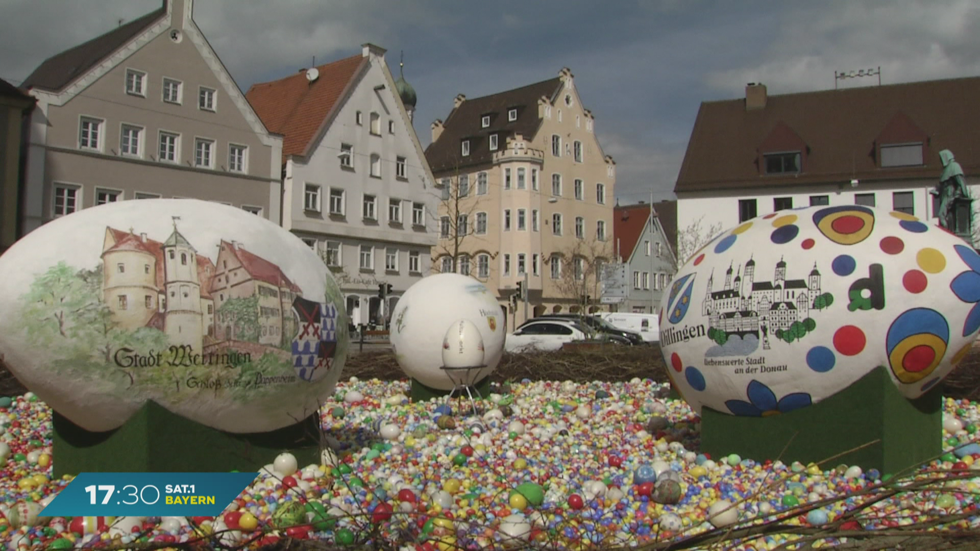 Größtes Osternest der Welt: 200 Quadratmeter in Lauingen