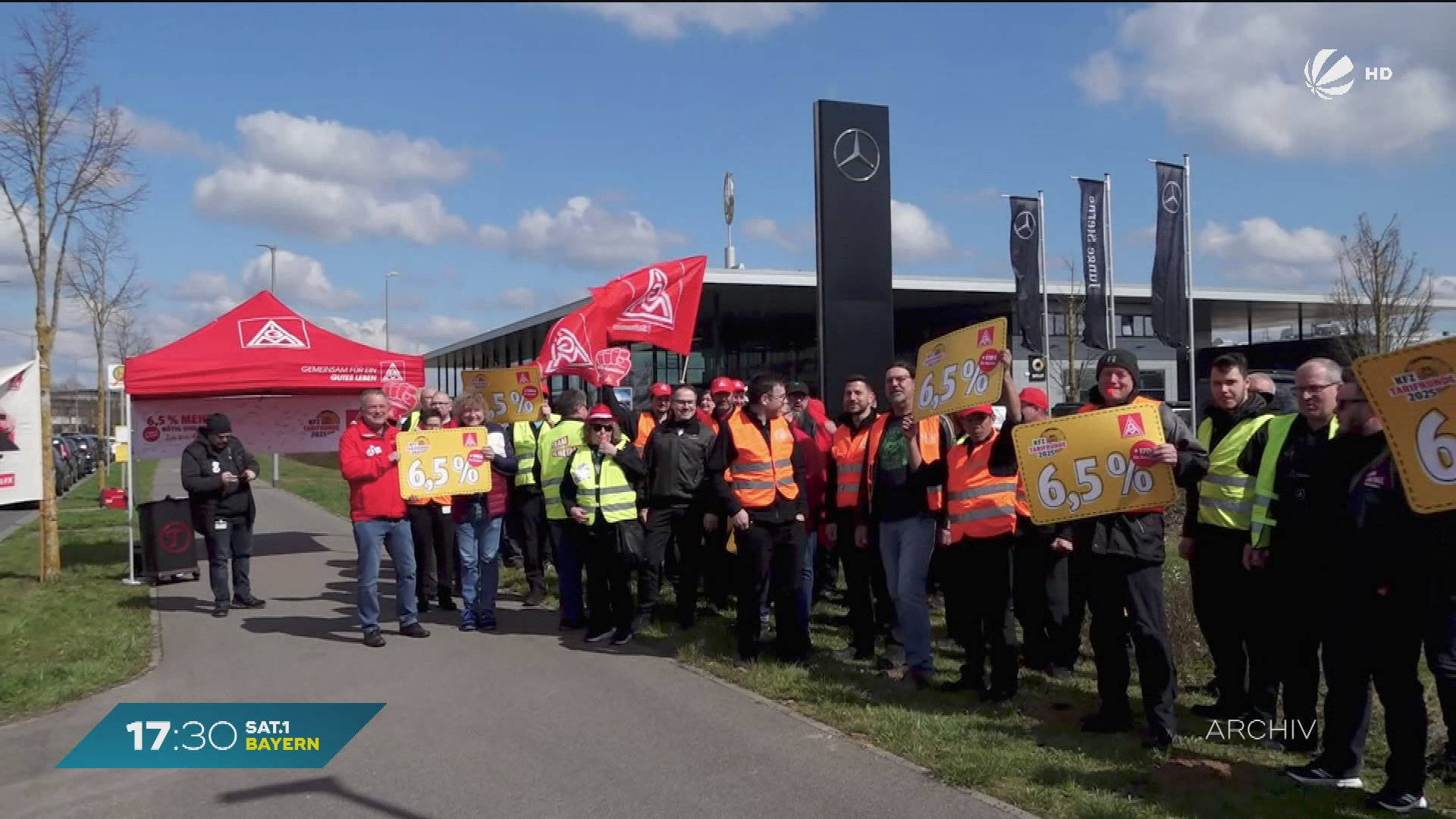 Video: Warnstreiks im Kfz-Gewerbe: IG Metall fordert mehr Lohn