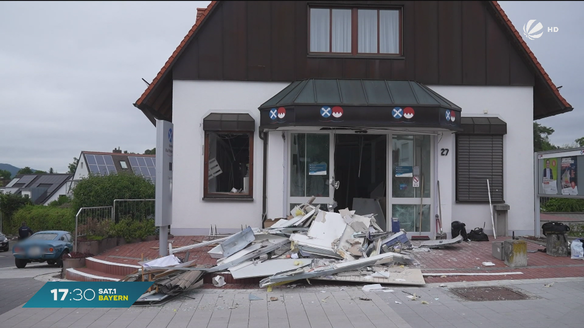 Video: Geldautomaten in Franken gesprengt: Täter auf der Flucht