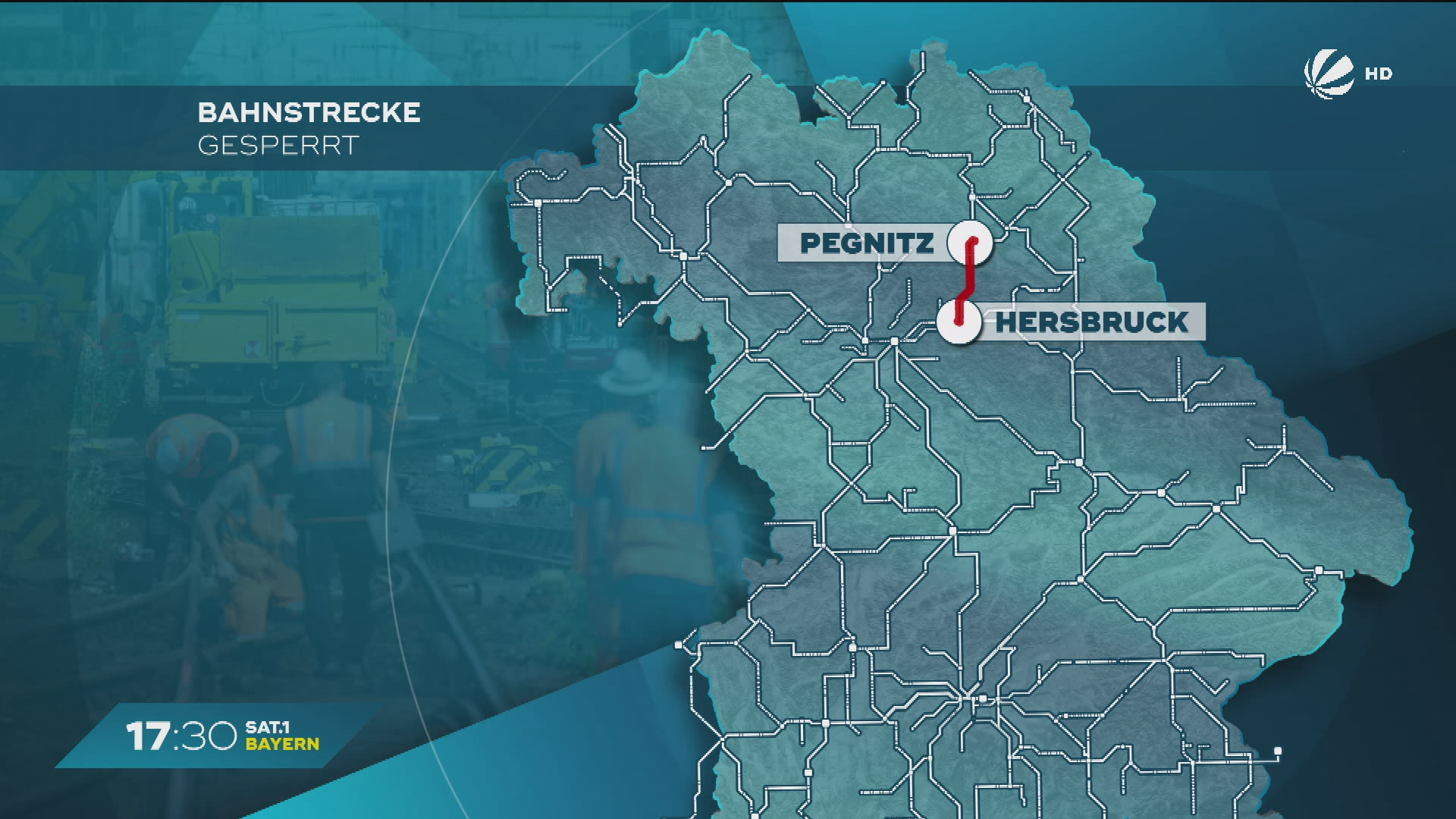 Video: Bahnstrecke in Mittelfranken gesperrt