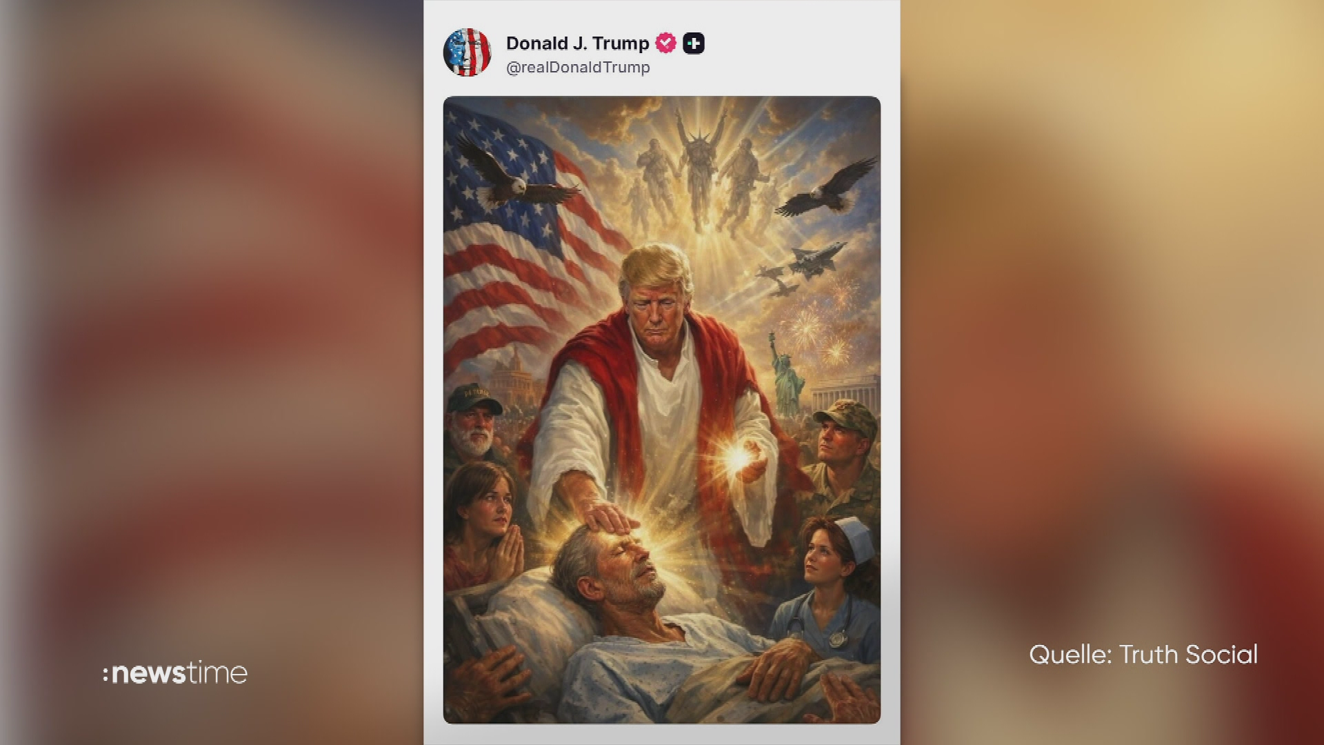 Video: Trump in Kritik wegen KI-Jesus-Bild