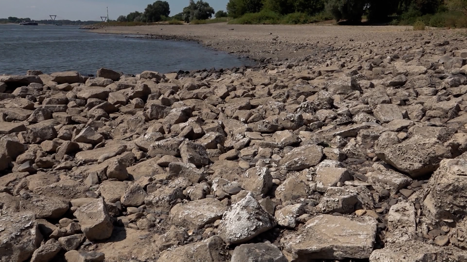Video: Niedrigwasser im Rhein: Trockenheit bedroht NRW-Wirtschaft