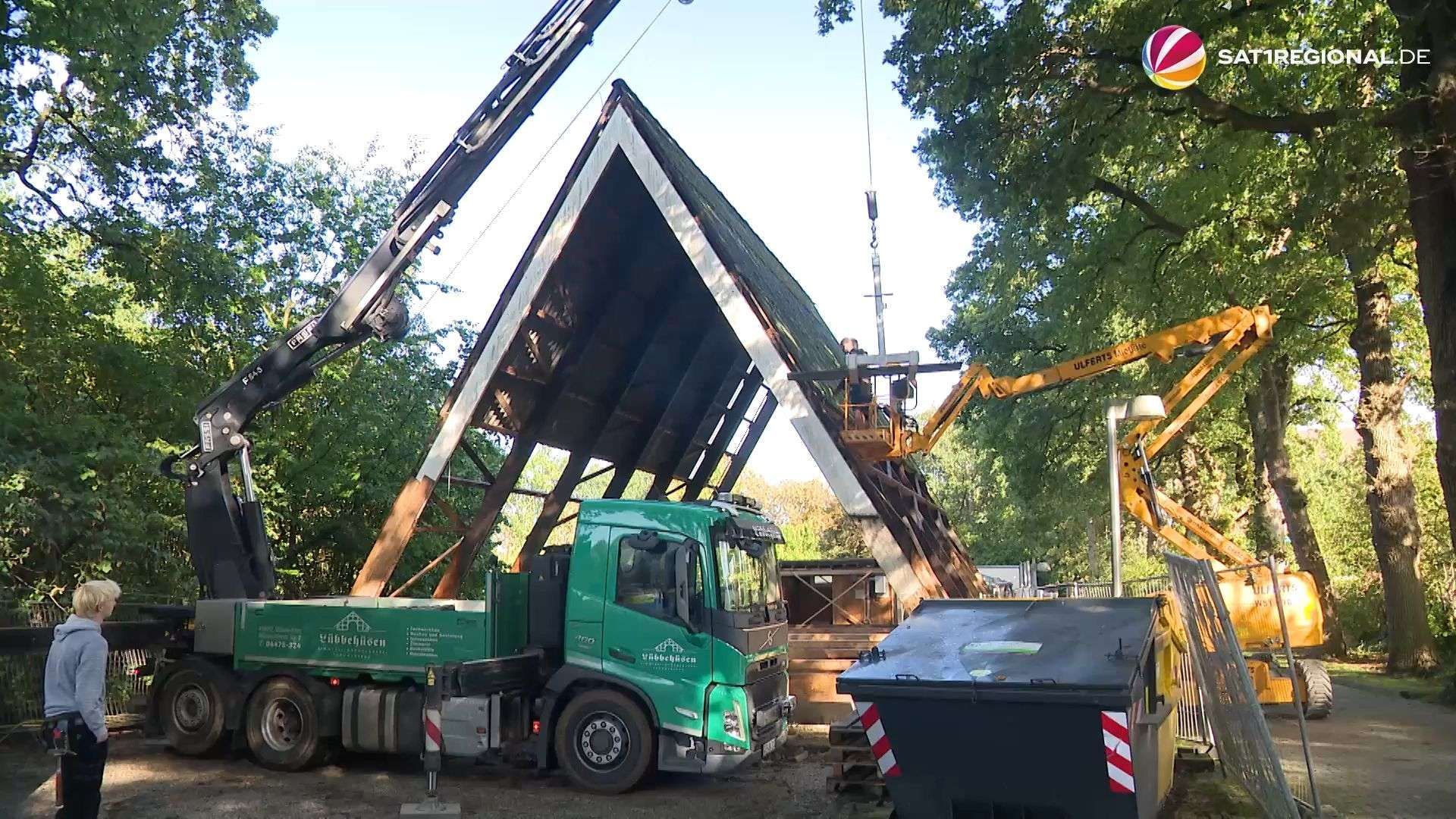 Video: Umzug von Bremer Holzkirche ins Museumdorf Cloppenburg
