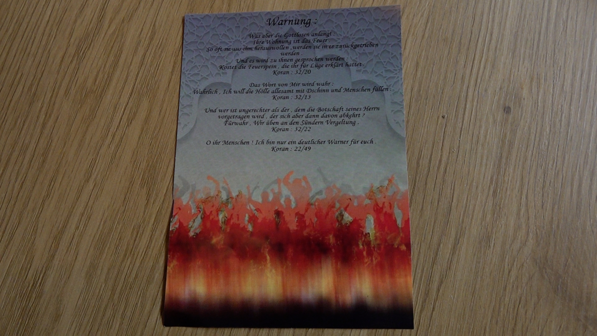 Video: Flyer sorgt für Angst