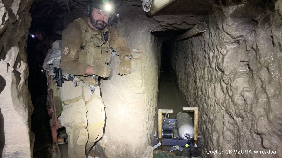 US-Grenzschutz entdeckt 1,3 km langen Schmugglertunnel