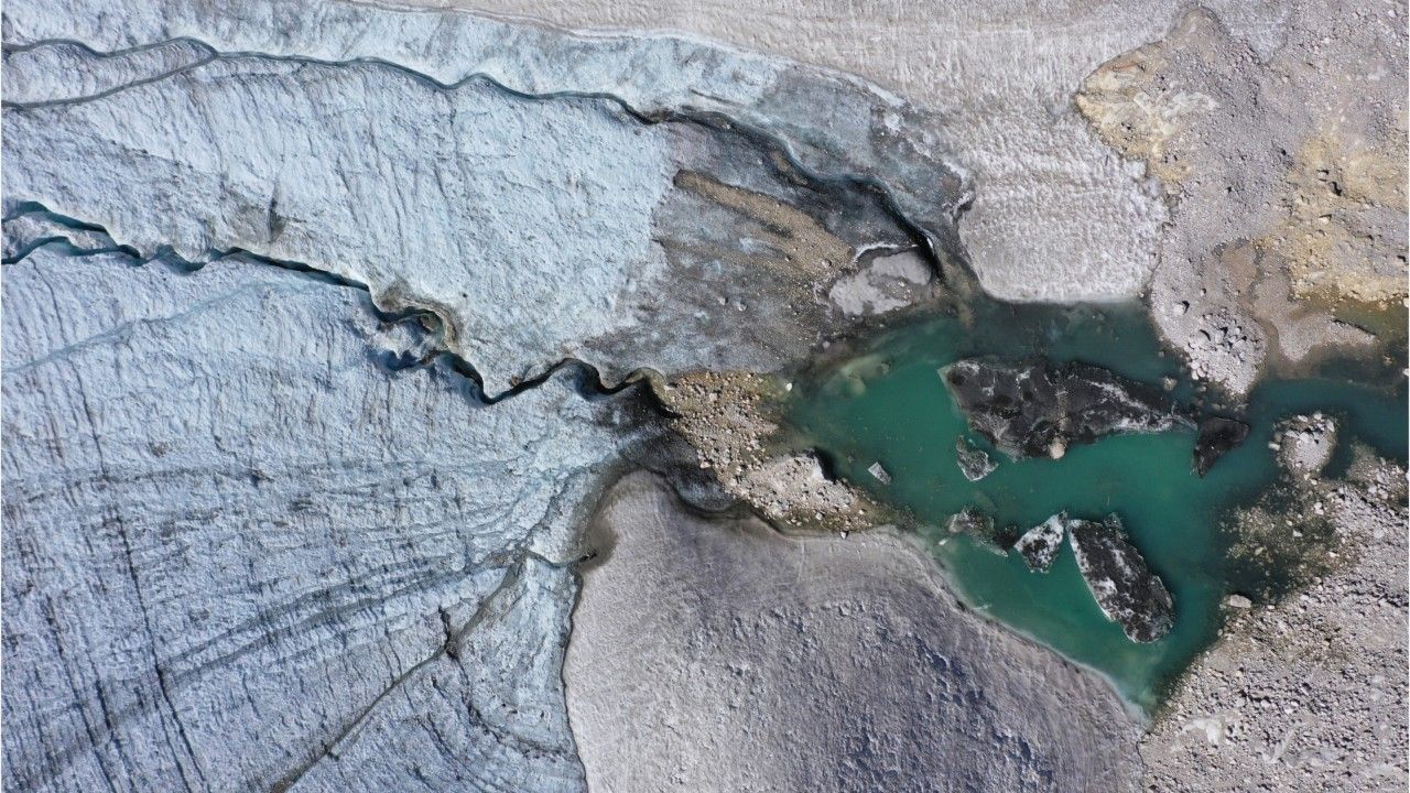 Gletscher der Zugspitze erneut deutlich geschmolzen