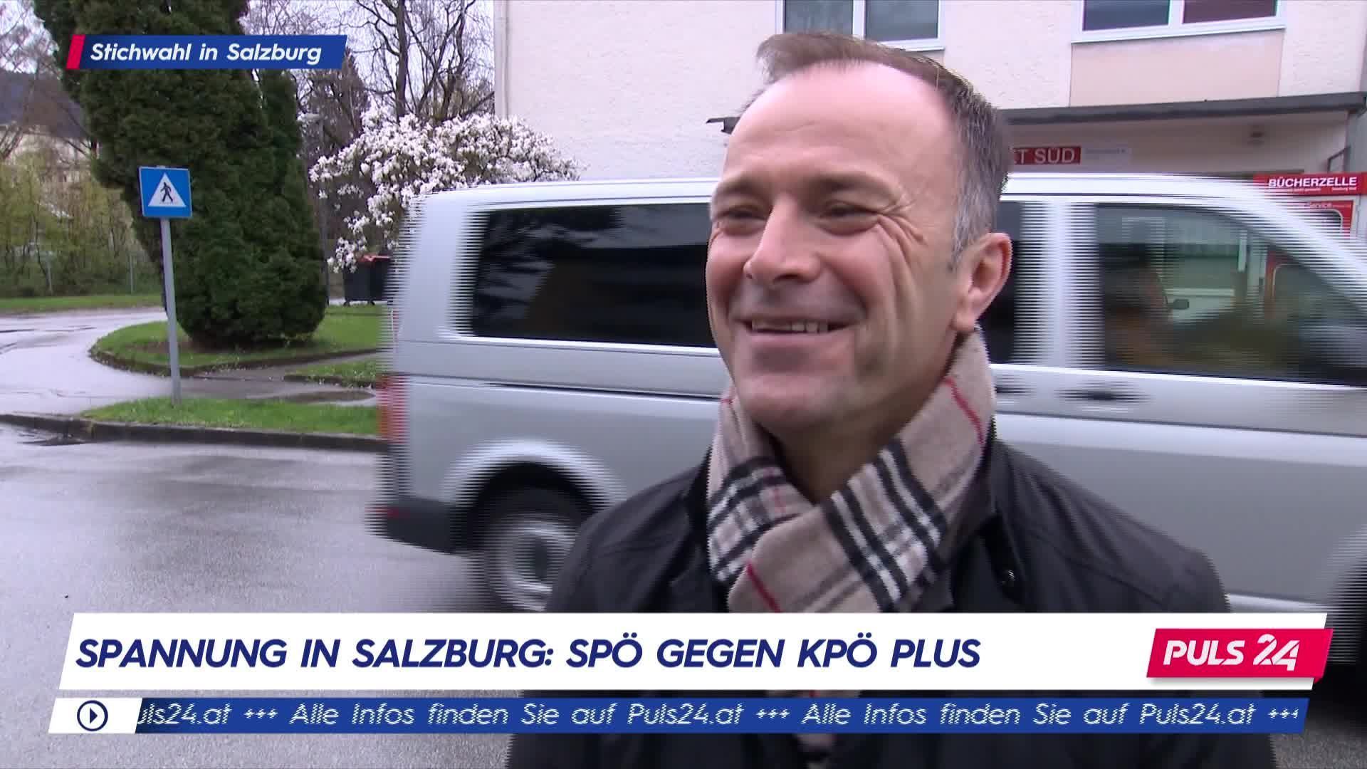 Salzburg-Stichwahl: Auinger vor der Stimmabgabe