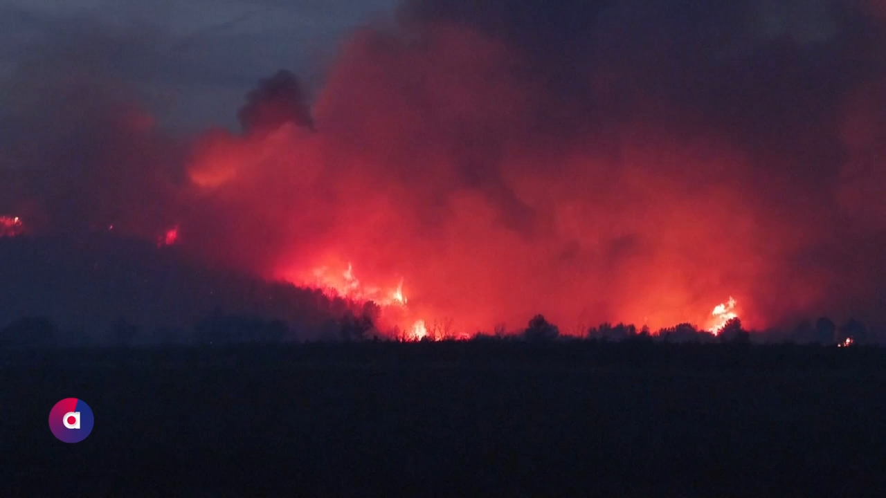 Video: Spanien und Frankreich: Heftige Waldbrände wüten