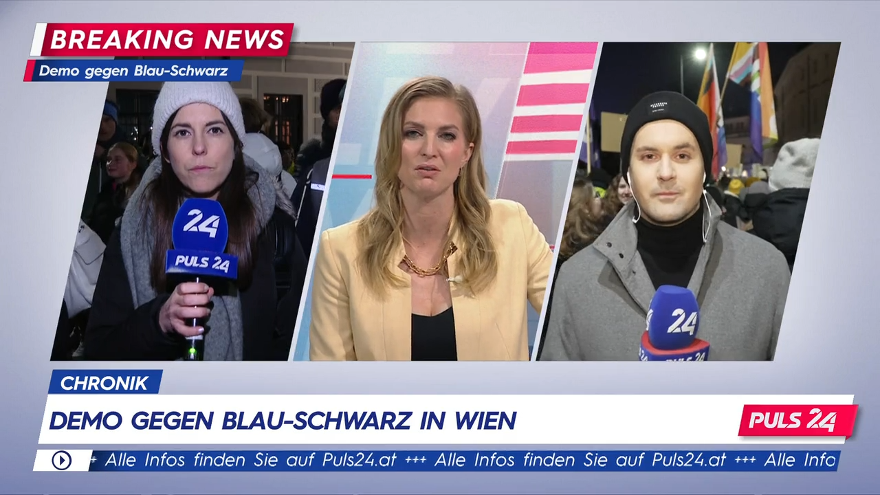 Tausende demonstrieren gegen Blau-Türkis