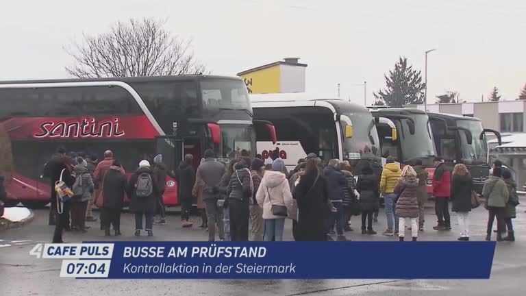 Busse am Prüfstand: Kontrollaktion in der Steiermark
